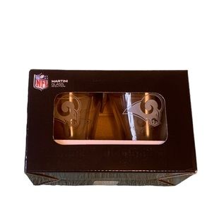 *Last one* 2 NFL Martini glasses